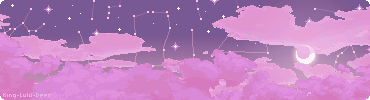 scrolling pink clouds and moon